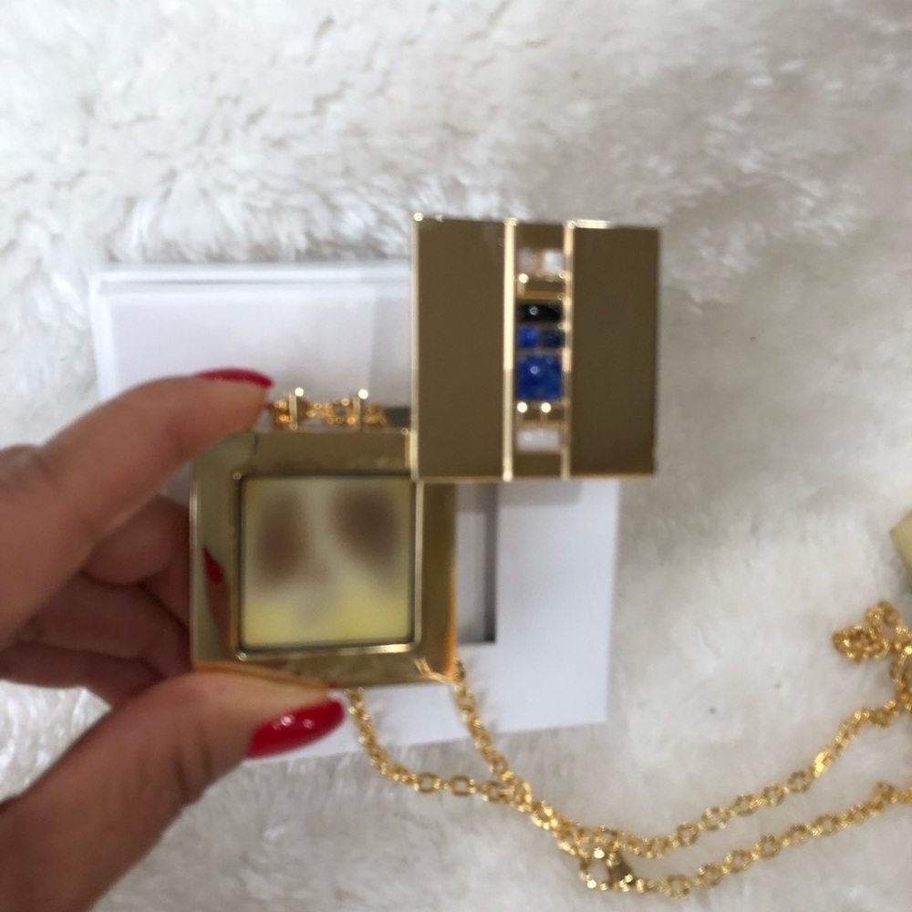 Estee Lauder Private Collection Perfume Solid Perfume Necklace Compact Jasmine W View 2